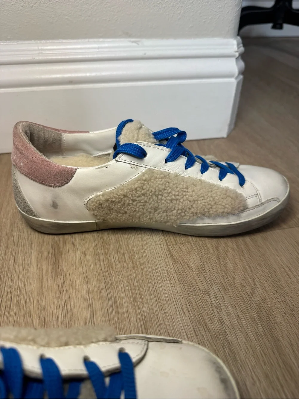 Golden Goose Superstar Shearling Low Top Sneakers size 38